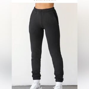 Joah brown empire jogger in black French Terry